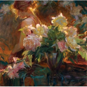 Backlit Peonies